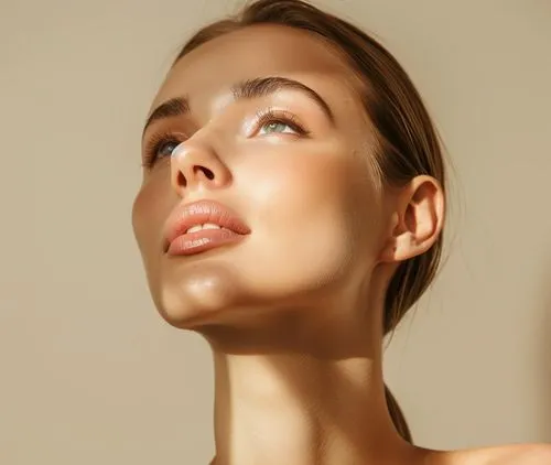 Professional makeup look with natural glowing skin